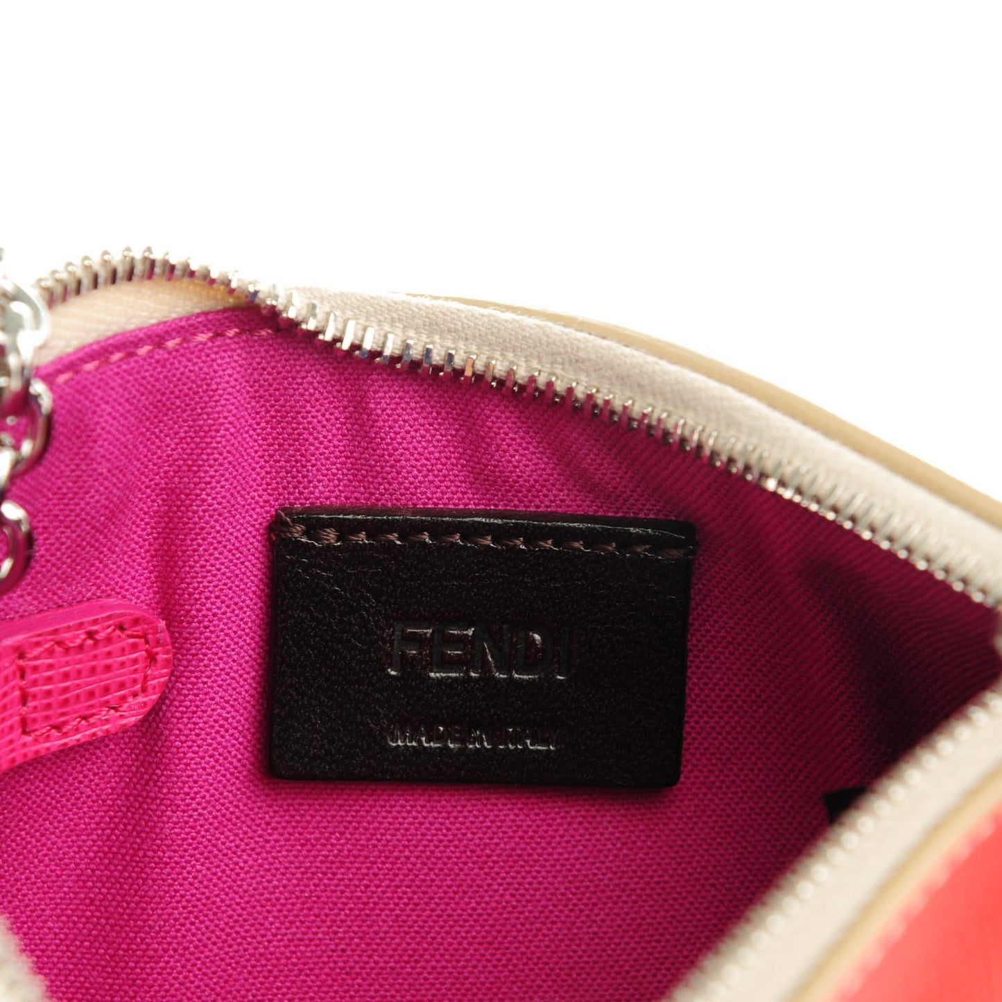 Saffiano Crystal Eye Monster Coin Pouch Key Case Bellini Multicolor