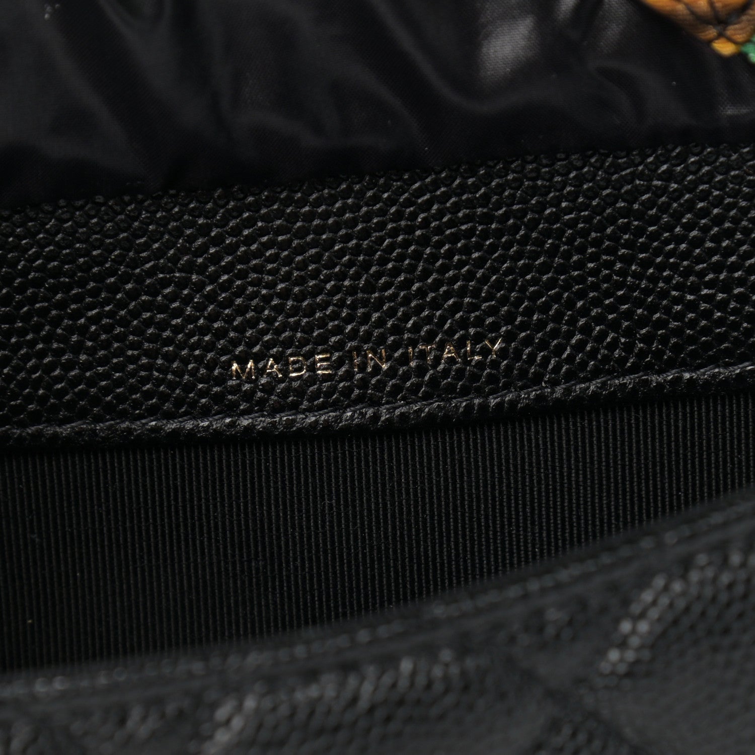 Chanel Caviar Fabric Graffiti Foldable Tote Bag With Chain Black Multicolor 6 of 17