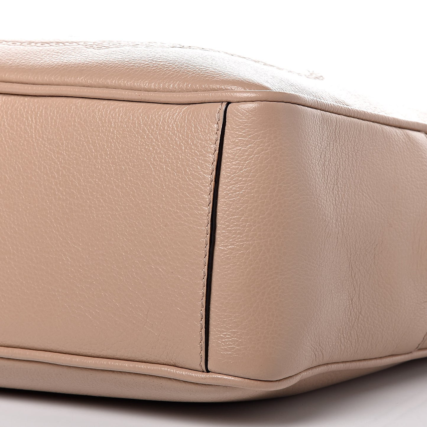 Glace Calfskin Embossed Logo Crossbody Cammeo