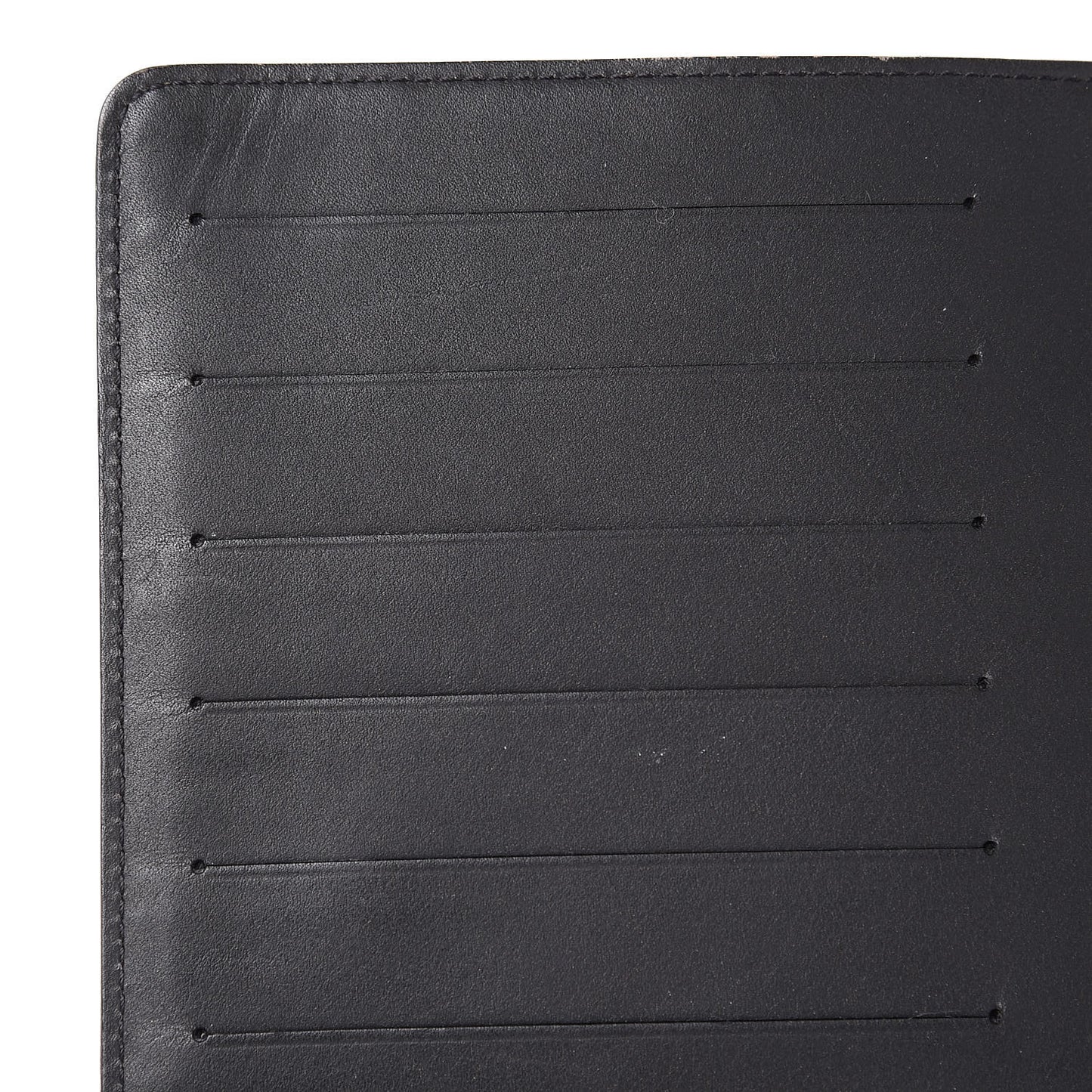 Mat Monogram Medium Ring Agenda Cover Black