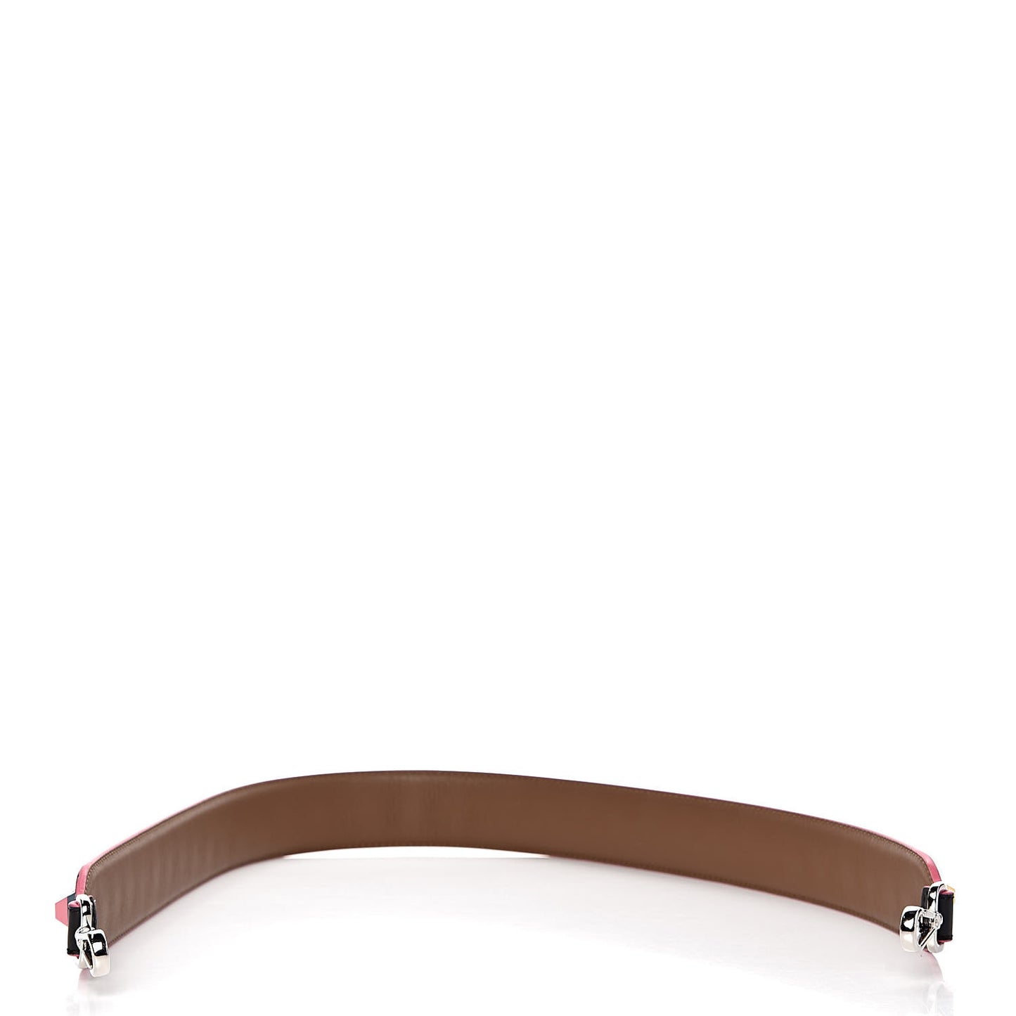 Vitello Dolce Plexiglass Bi-Color Studded Strap You Black Brownie Multicolor