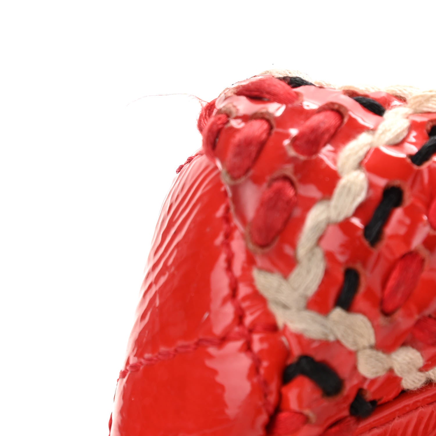 Chanel Patent Hand Embroidered Small Just Mademoiselle Red 12 of 13