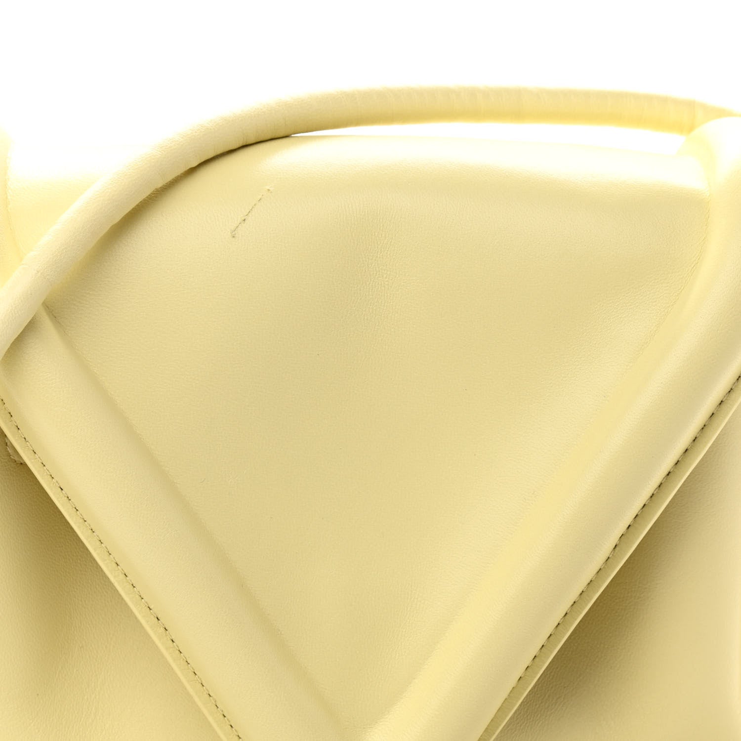 Bottega Veneta Lambskin Small Beak Triangle Flap Shoulder Bag Ice Cream 10 of 10