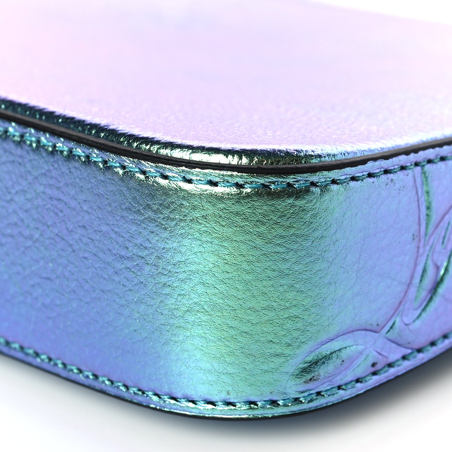 Christian Louboutin Iridescent Calfskin Loubila Chain Clutch Multicolor 7 of 8