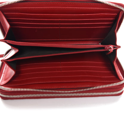Gucci Guccissima Signature Travel Document Case Hibiscus Red 6 of 9
