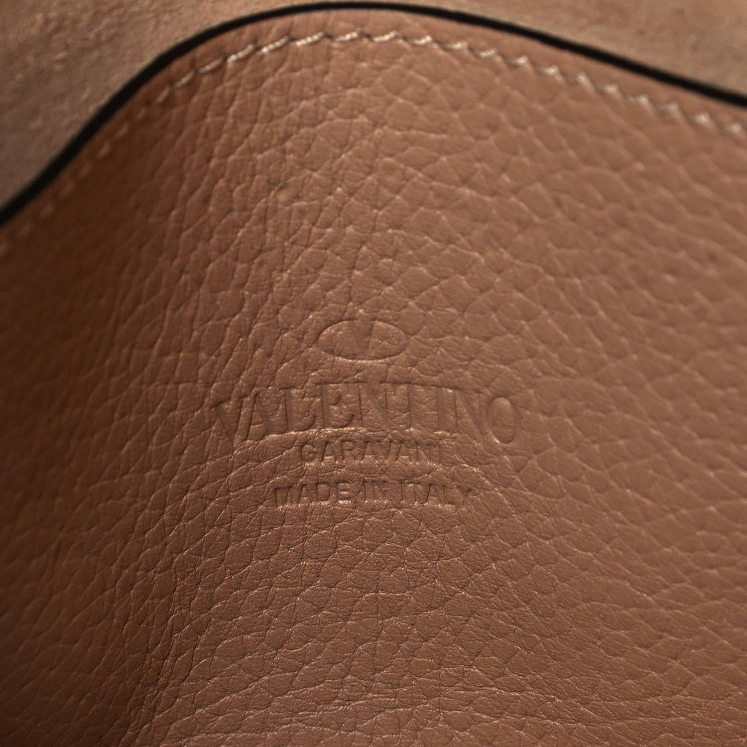 Valentino Garavani Pebbled Calfskin Medium Rockstud Flip Lock Crossbody Bag Camel Rose 6 of 8