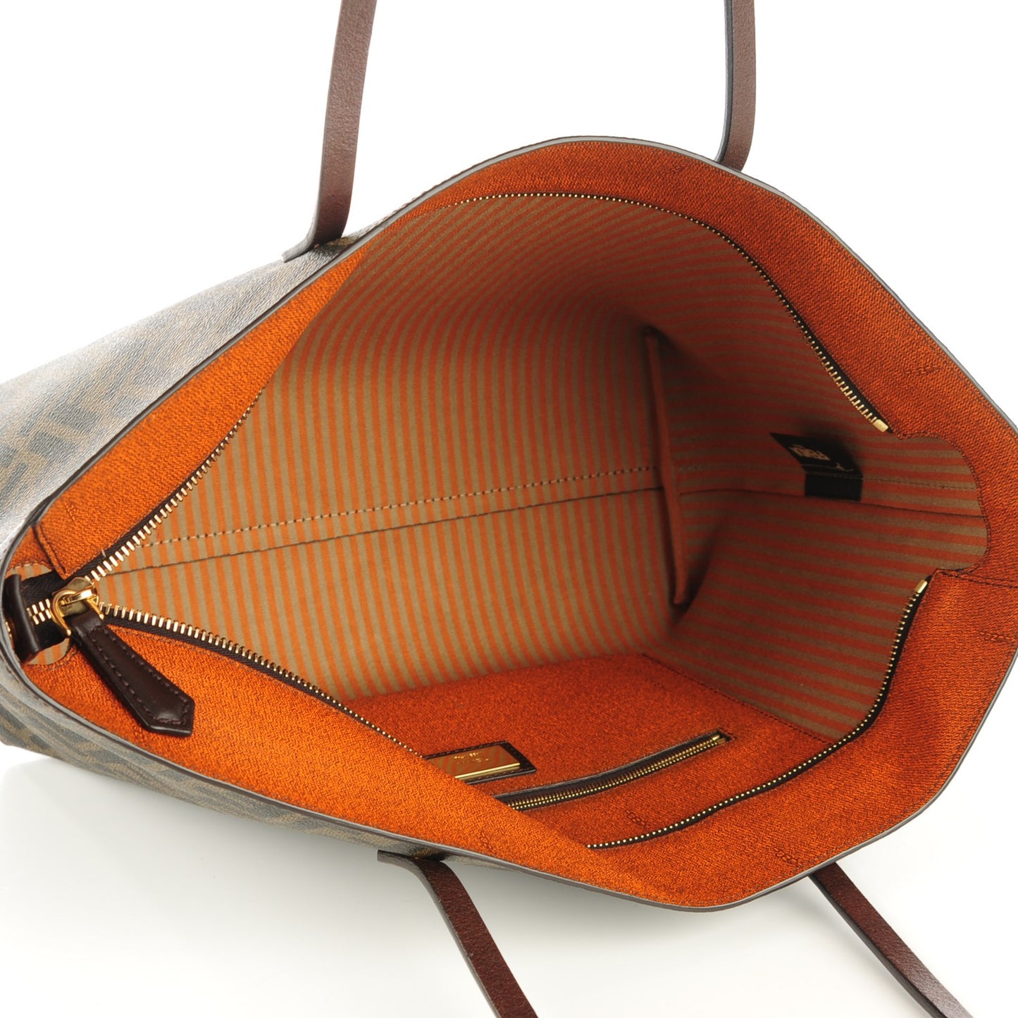 Zucca Spalmati Small Roll Tote Tobacco Orange