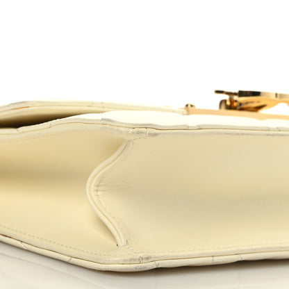 Chanel Lambskin Quilted Medium Golden Class Flap White 8 of 10
