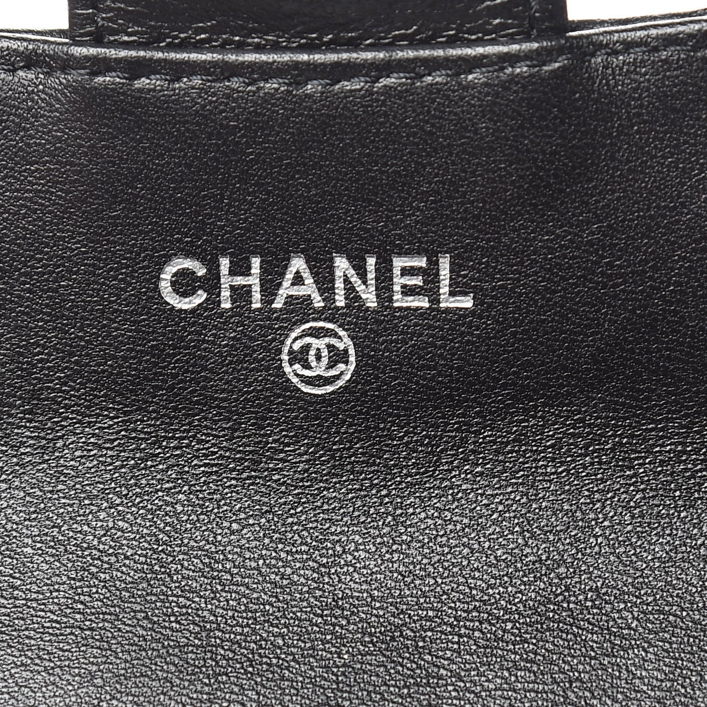 Lambskin Quilted Flap Card Holder Wallet Black