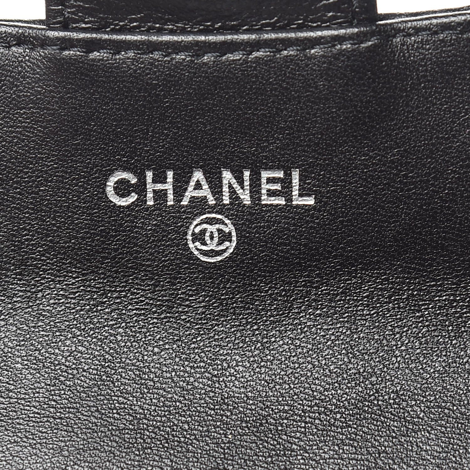 Chanel Lambskin Quilted Flap Card Holder Wallet Black 6 of 9