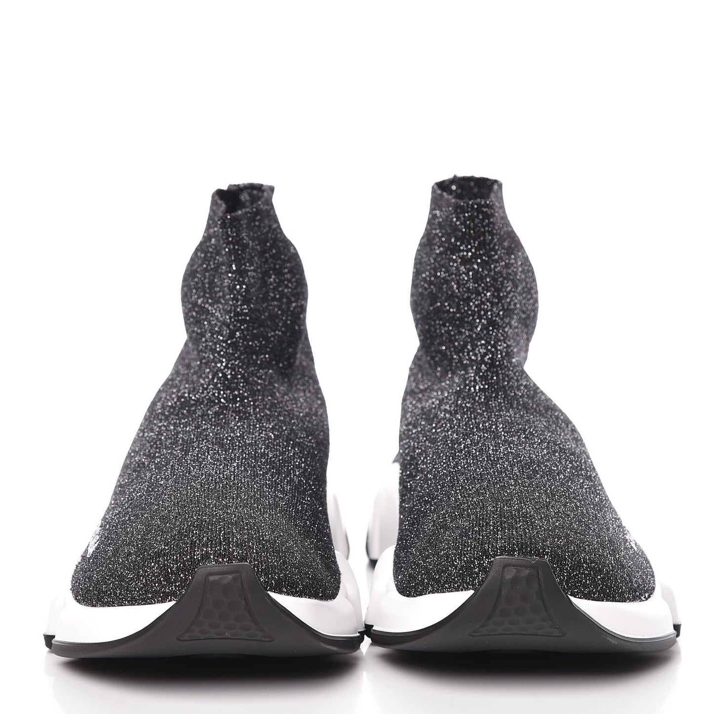 Knit Metal Womens Speed Sneakers 40 Black Gold