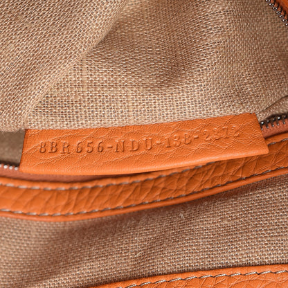 Fendi Cuoio Romano Selleria Medium Linda Satchel Orange 9 of 9