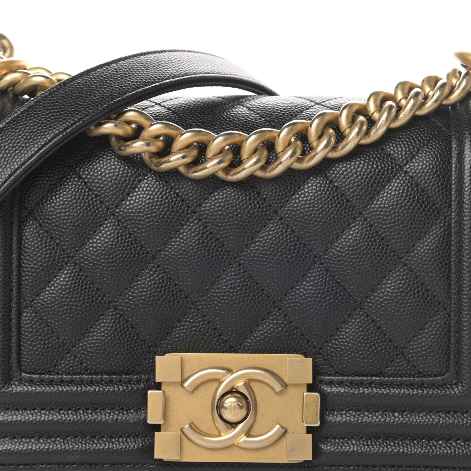 Chanel Caviar Quilted Small Boy Flap Black 8 of 11