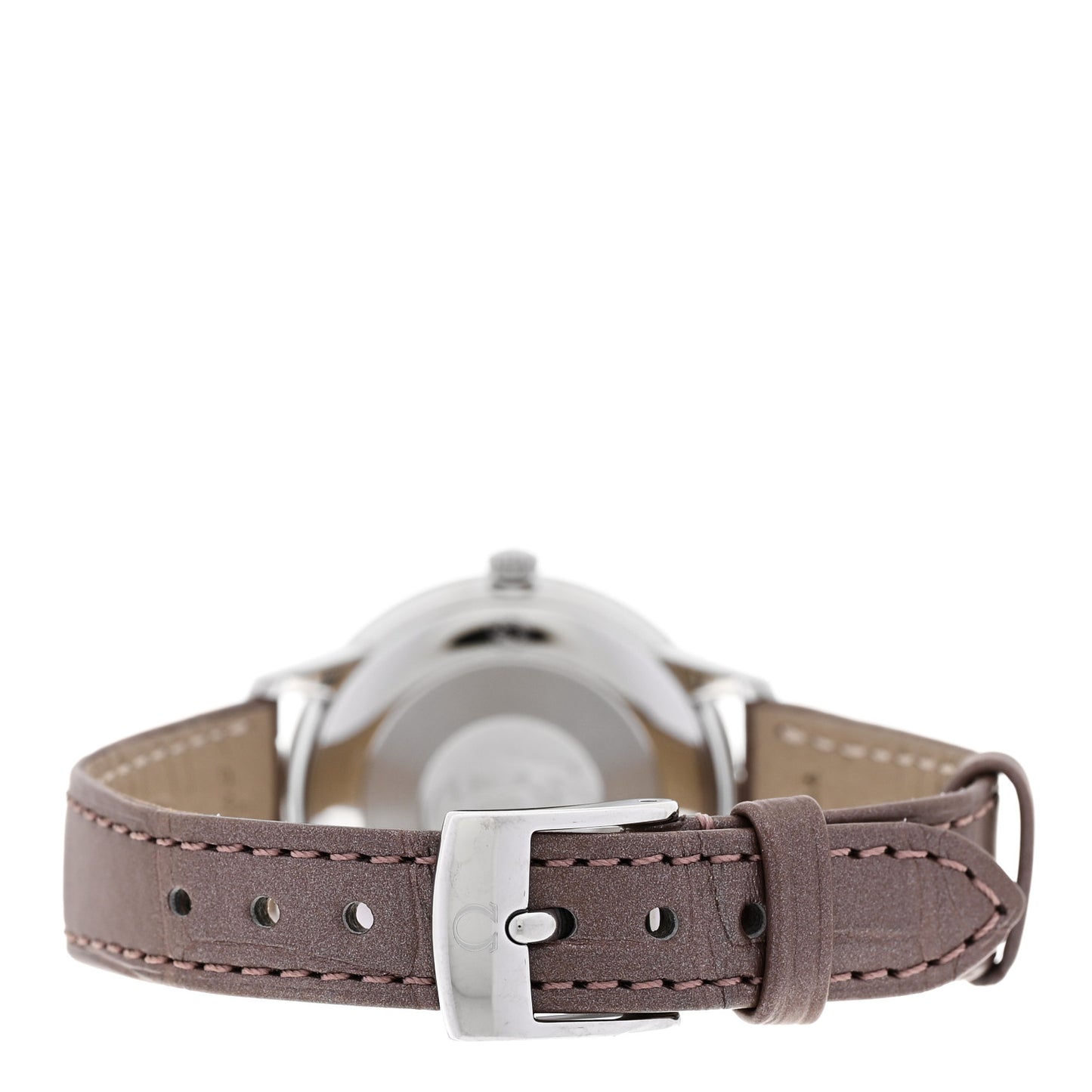 Stainless Steel Alligator Diamond Mother of Pearl 30mm De Ville Prestige Quartz Watch 434.13.30.60.55.001
