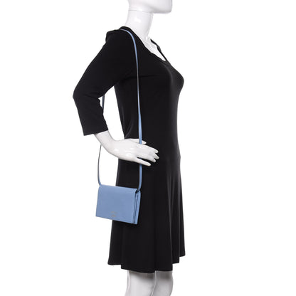Gucci Dollar Calfskin Mini Swing Wallet Bag Mineral Blue 2 of 10
