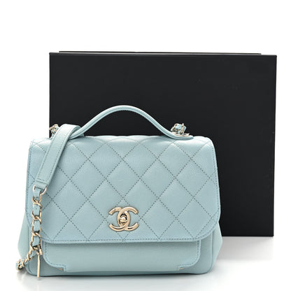 Chanel Caviar Quilted Medium Business Affinity Flap Light Blue 11 of 11