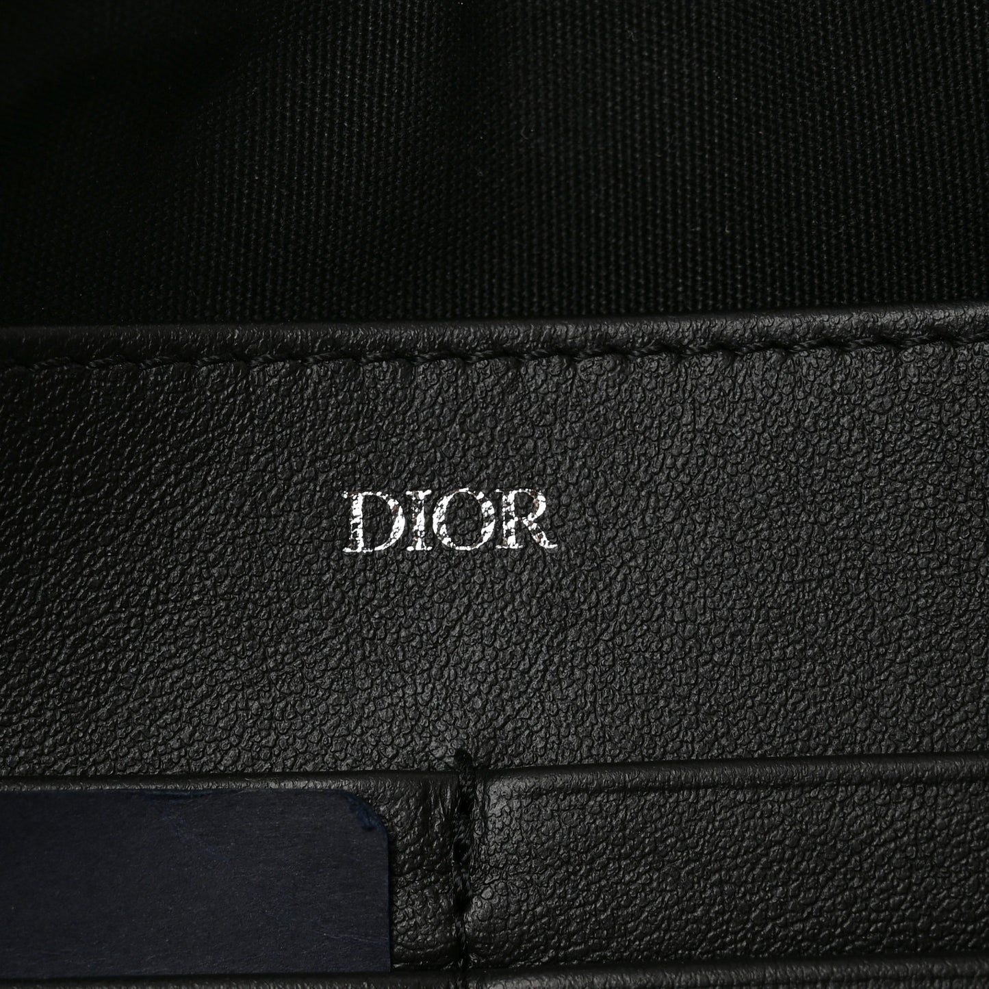 Maxi Oblique Jacquard A5 Zipped Pouch Blue