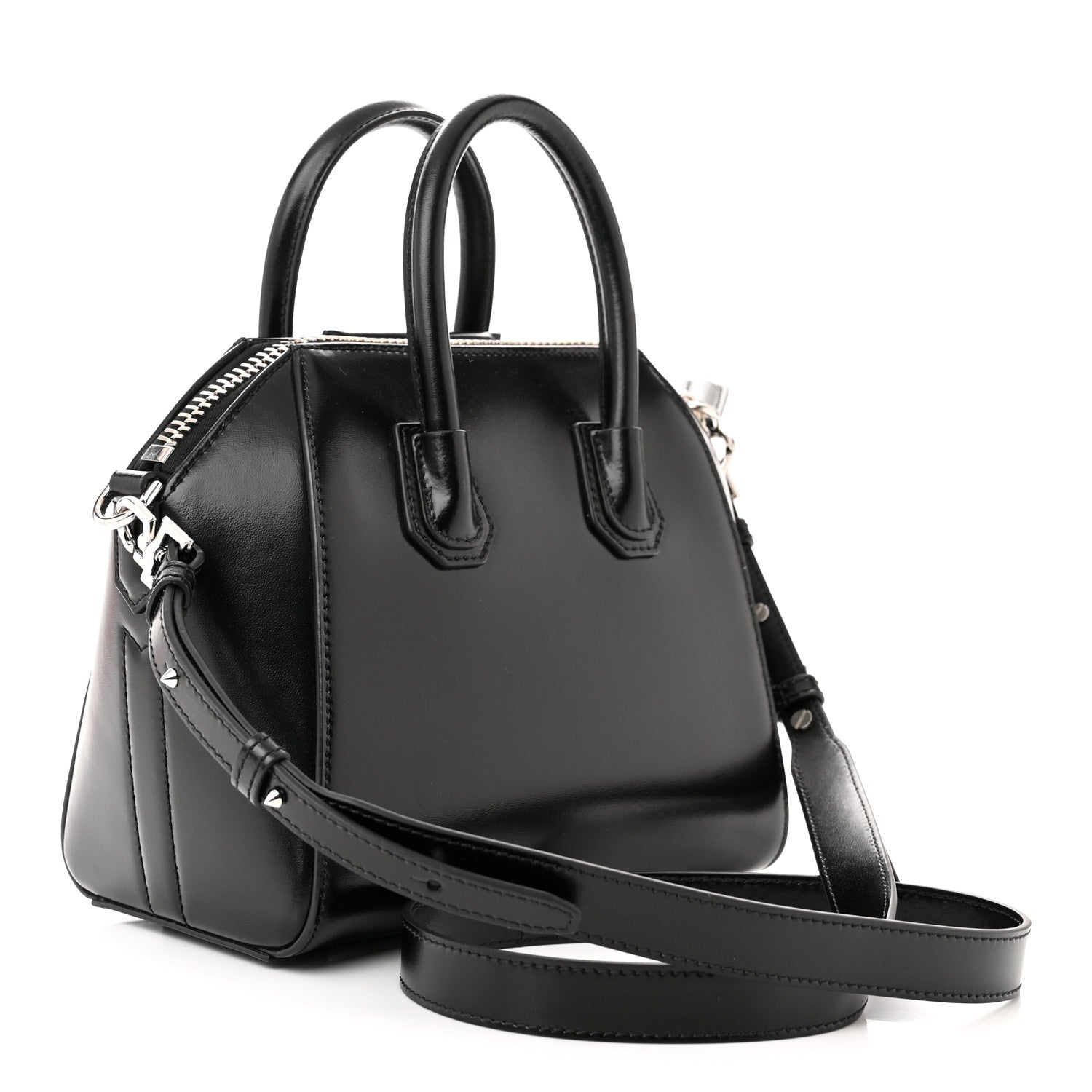 Givenchy Shiny Lord Calfskin Mini Antigona Black 3 of 10