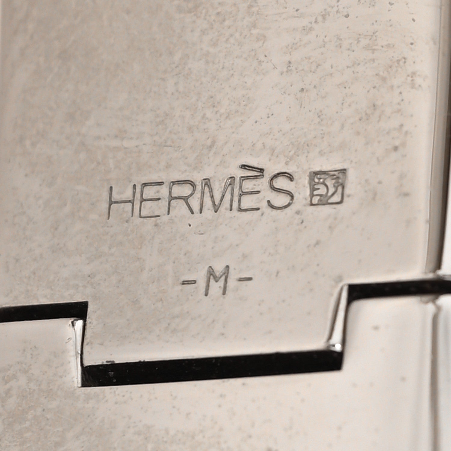 Hermes Enamel Wide Clic Clac H Bracelet GM White 5 of 5