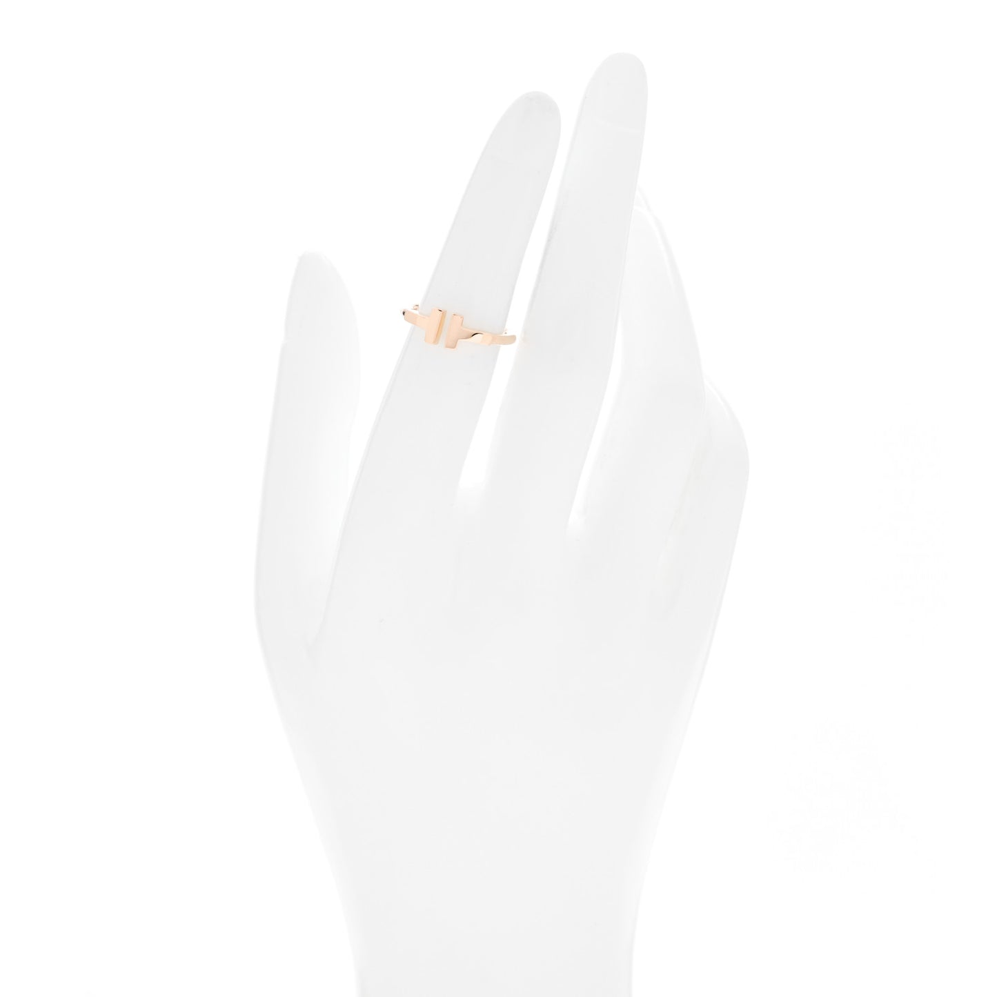 18K Rose Gold T Wire Ring 49 5