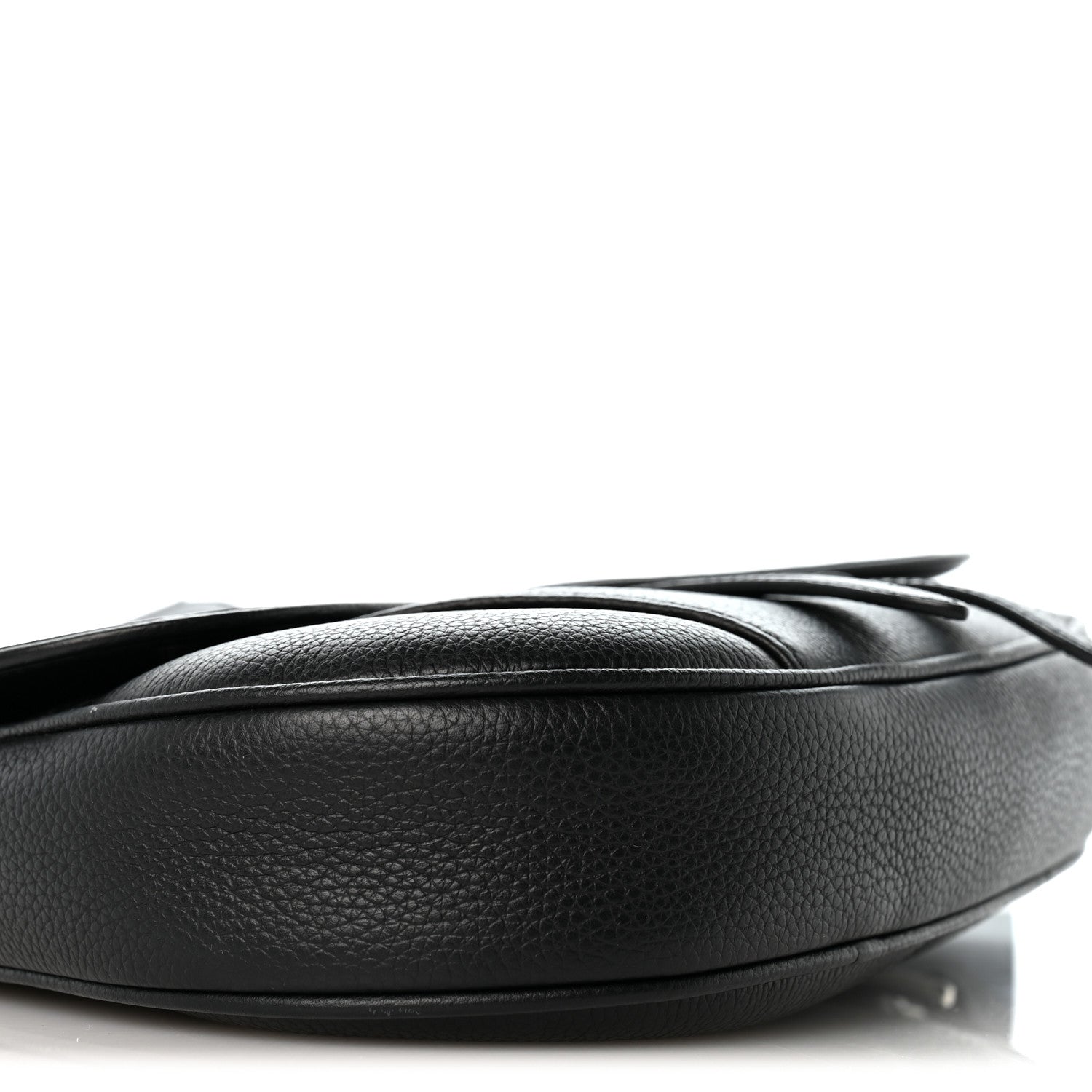 Christian Dior Grained Calfskin Kim Jones Saddle Bag Black 8 of 10