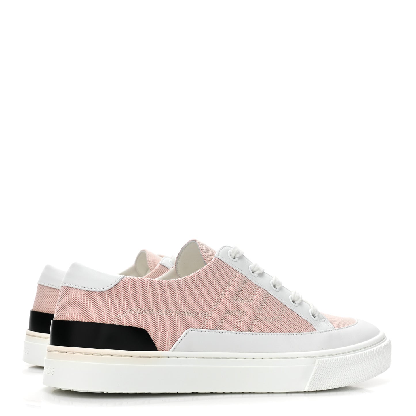 Canvas Calfskin Deep Sneakers 40 Framboise White
