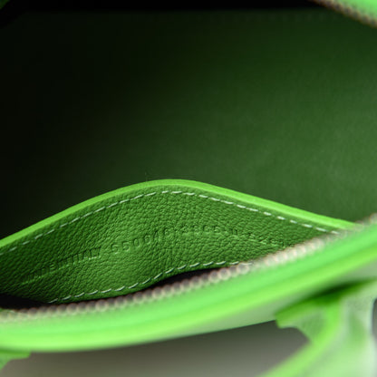 Balenciaga Grained Calfskin XXS Ville Top Handle Bag Light Green Fuchsia 10 of 11