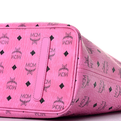 MCM Visetos Medium Liz Reversible Shopper Tote Pink 7 of 7