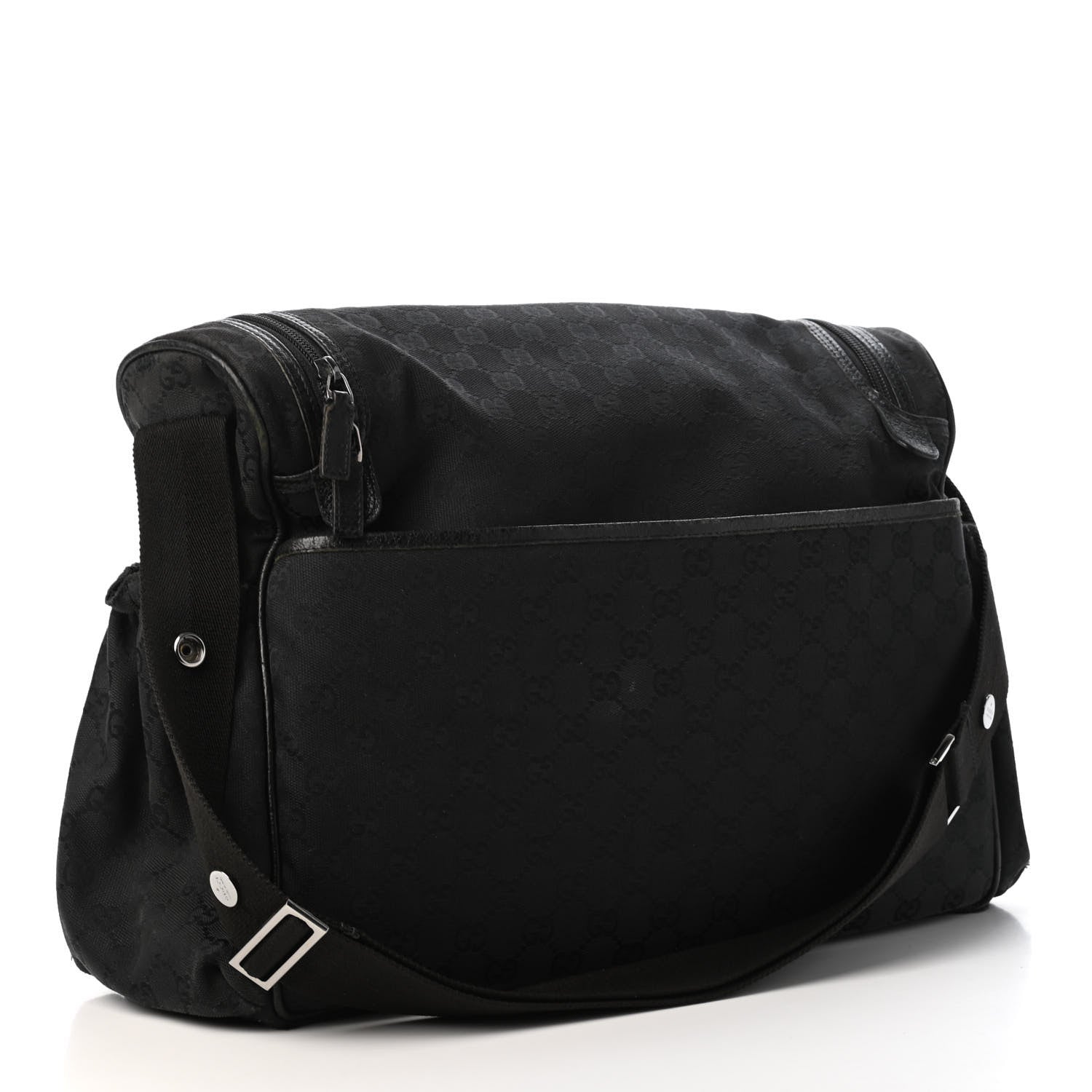 Gucci Monogram Large Diaper Bag Black 2 of 5