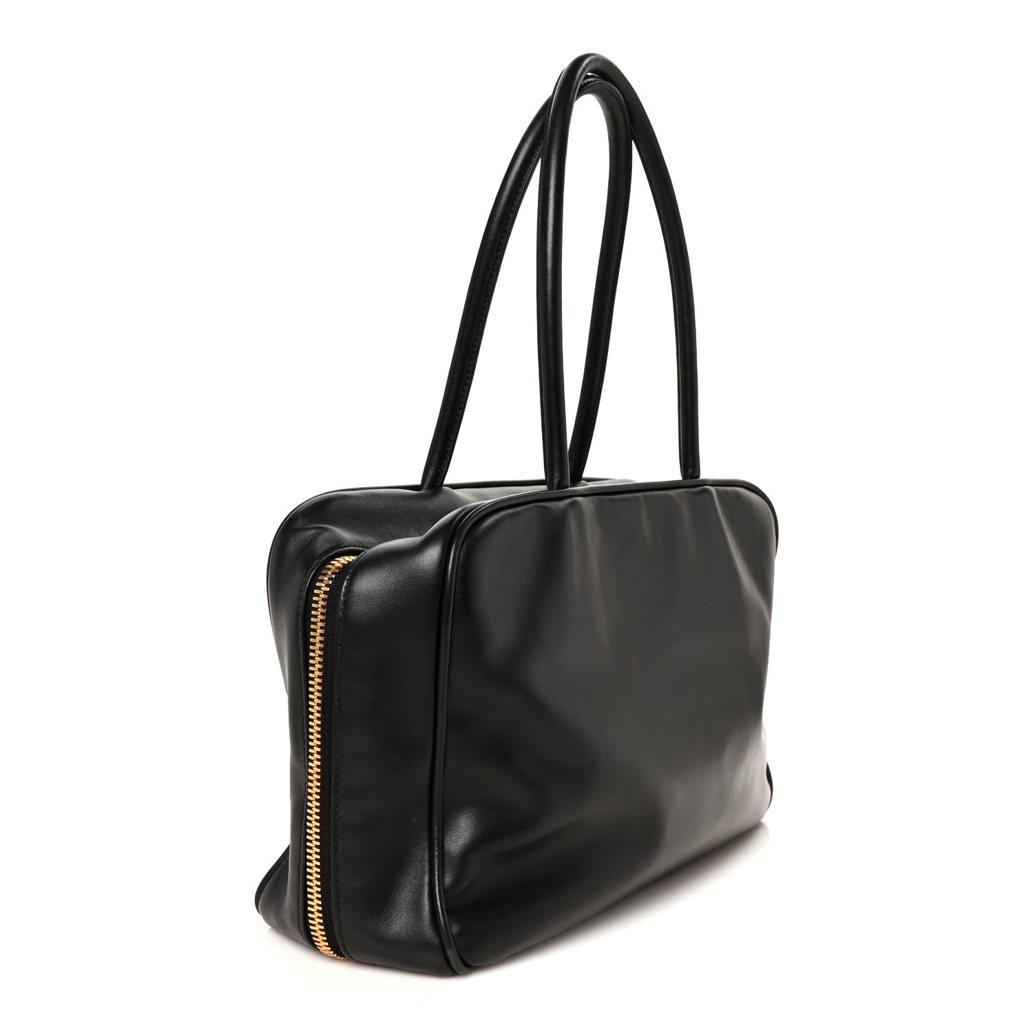 Miu Miu Soft Calf Softy Large Beau Top Handle Bag Black 3 of 9