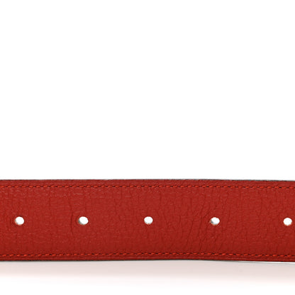 Hermes Box Togo 32mm H Belt 95 38 Black Vermillion 4 of 7
