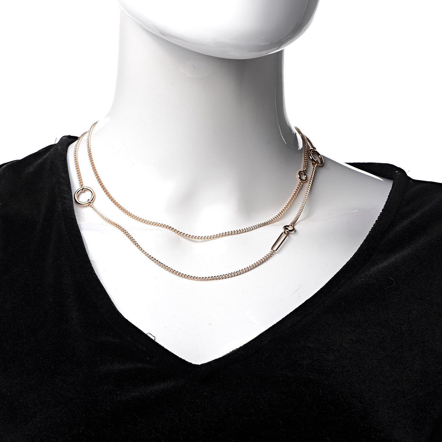 18K Rose Gold Echappee Long Necklace