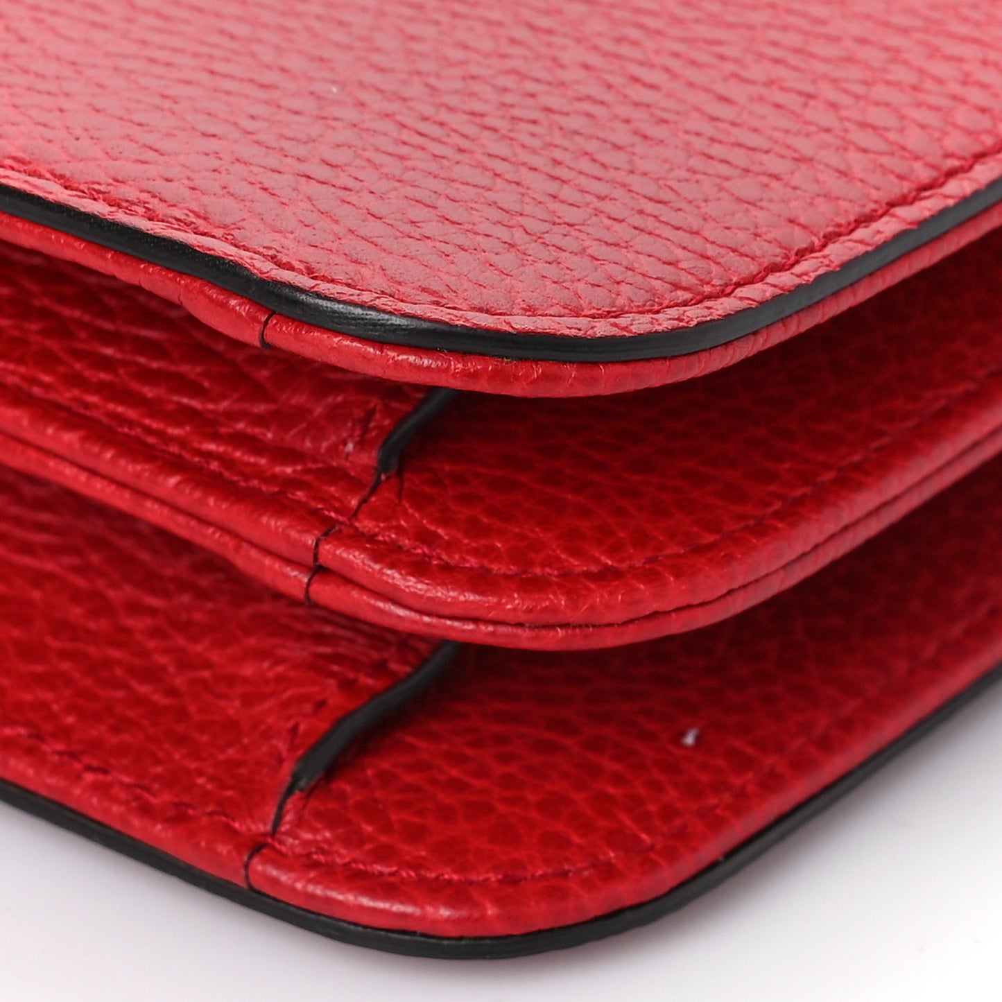 Dollar Calfskin Interlocking G Shoulder Bag Red
