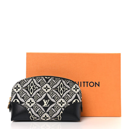 Louis Vuitton Jacquard Since 1854 Cosmetic Pouch PM Grey 9 of 9