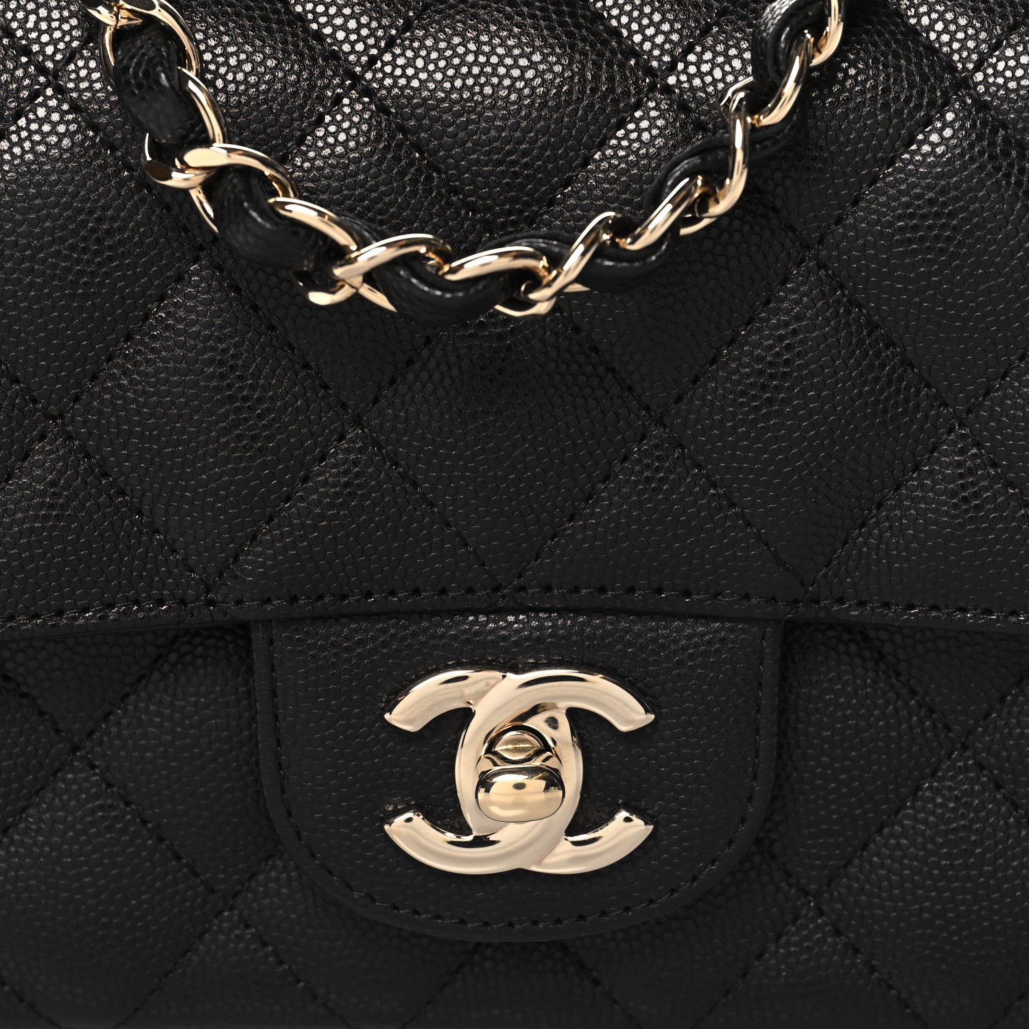Chanel Caviar Quilted Mini Rectangular Flap Black 8 of 11