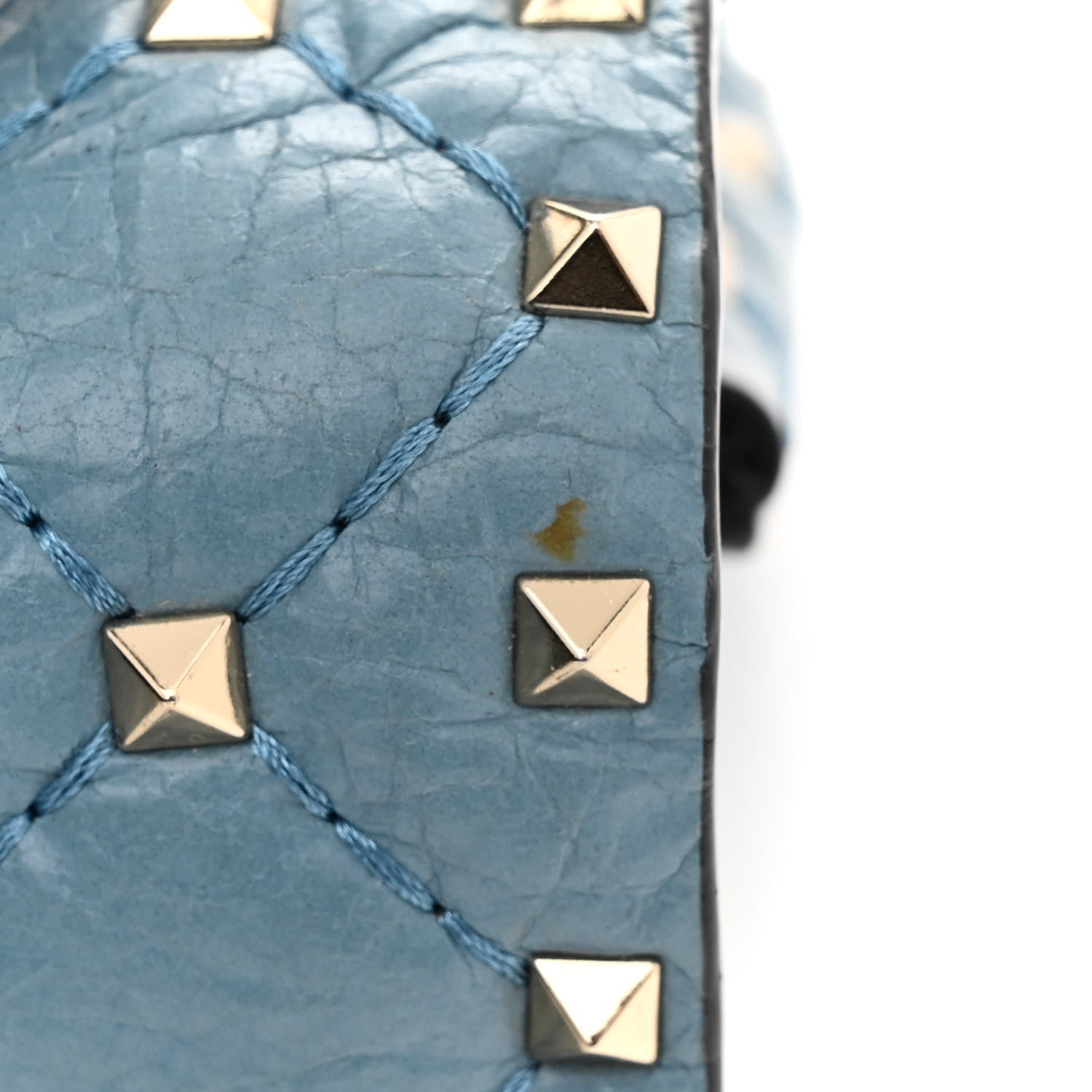 Valentino Garavani Nappa Small Rockstud Spike Shoulder Bag Aqua 12 of 12