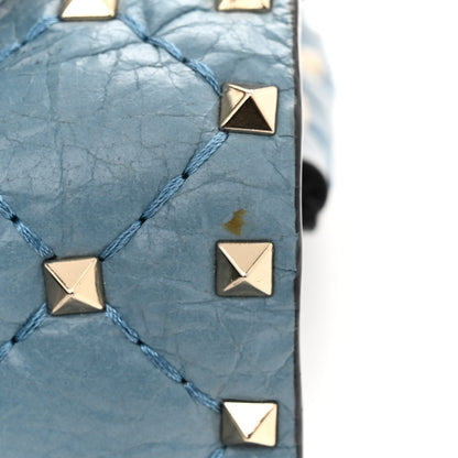 Valentino Garavani Nappa Small Rockstud Spike Shoulder Bag Aqua 12 of 12