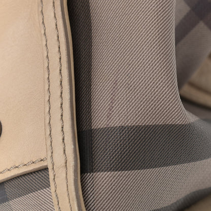 Burberry Smoked Check Satchel Trench 12 of 26