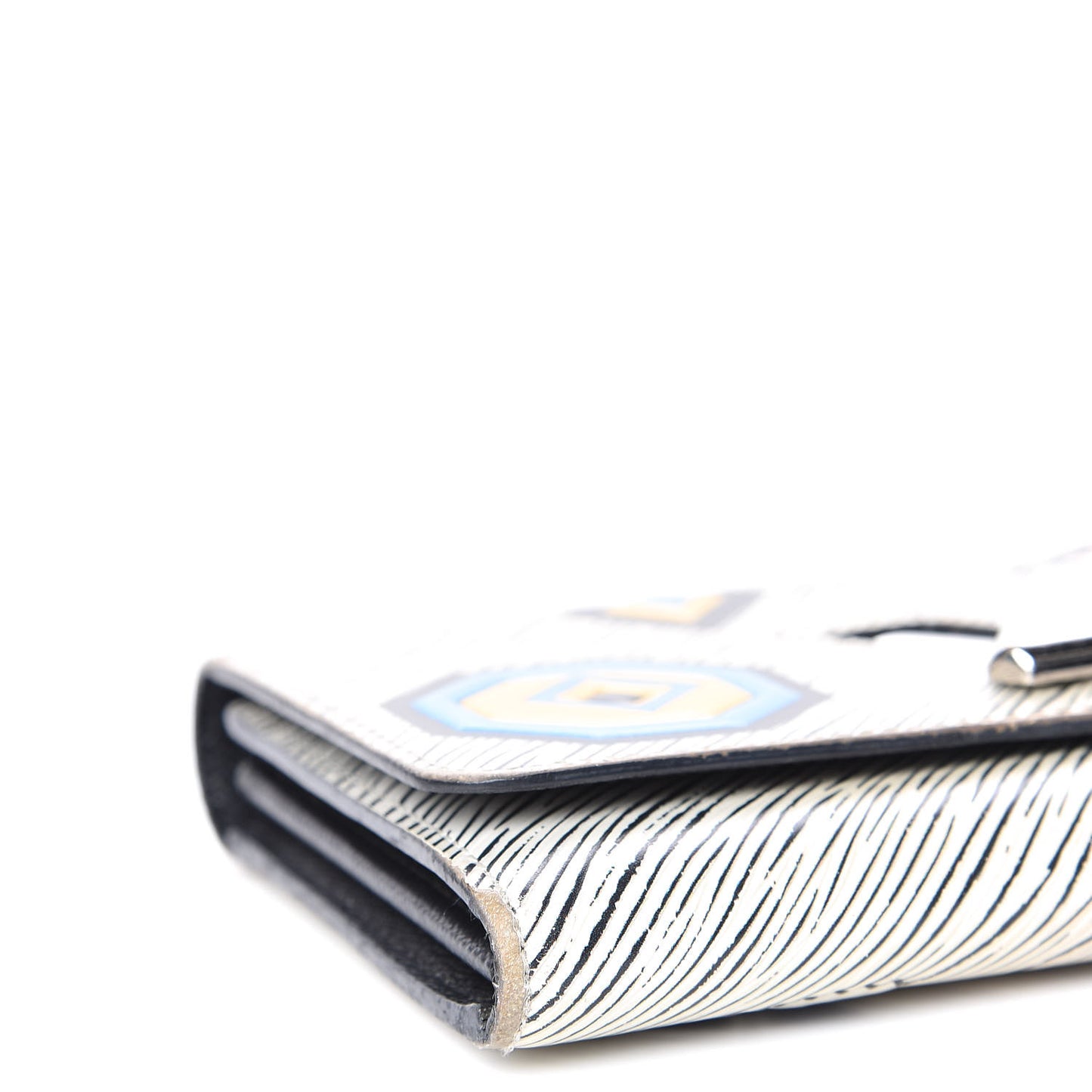 Epi Azteque Twist Wallet White