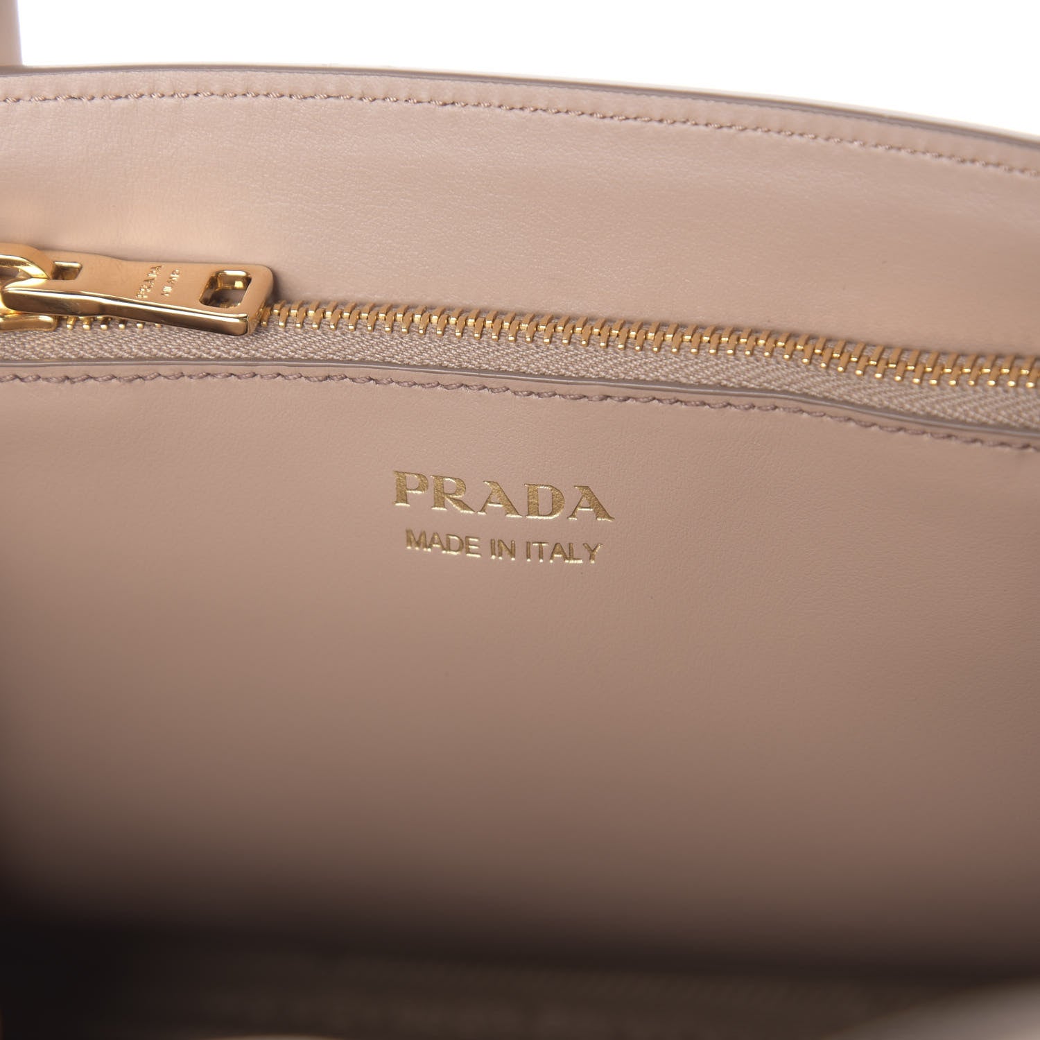 Prada Saffiano Cuir Calfskin Small Monochrome Top Handle Tote Cipria 7 of 10