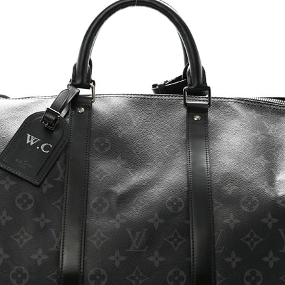 Louis Vuitton Monogram Eclipse Keepall Bandouliere 55 8 of 13
