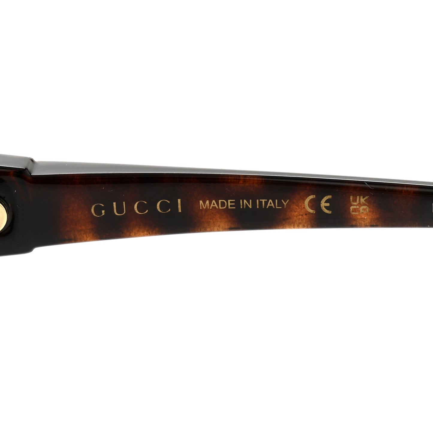 Acetate Square Frame Sunglasses GG0876S Tortoise