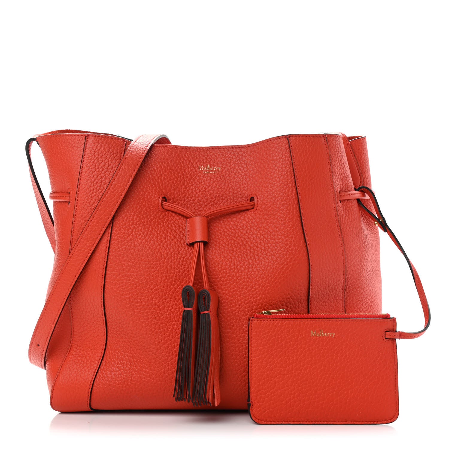 Mulberry Heavy Grain Calfskin Small Millie Tote Hibiscus 1 of 12