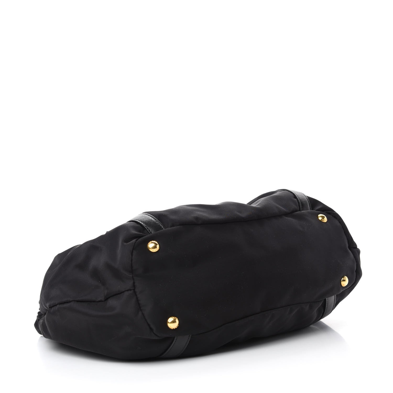Prada Tessuto Nylon Jacquard Logo Tote Black 4 of 11