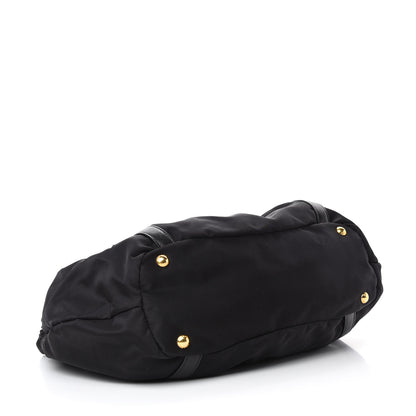 Prada Tessuto Nylon Jacquard Logo Tote Black 4 of 11