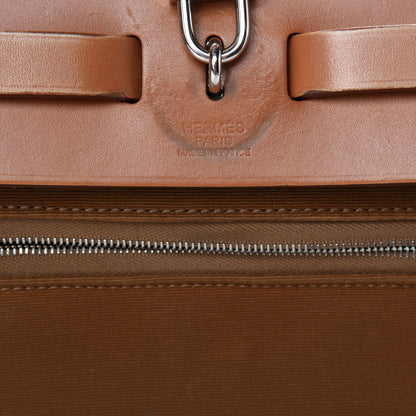 Hermes Vache Hunter Toile Herbag Zip 31 PM Alezan 11 of 12