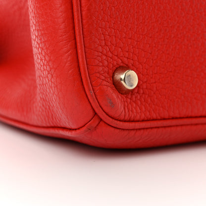 Christian Dior Calfskin Medium Diorissimo Tote Red 13 of 16