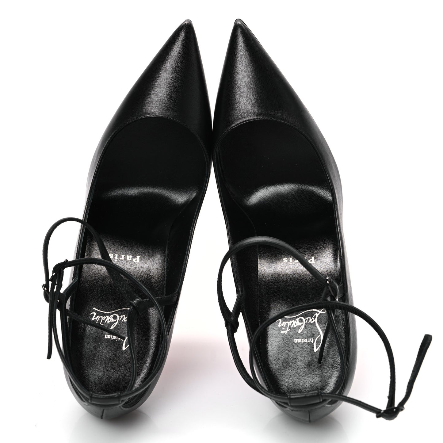 Nappa Conclusive 100 Ankle Strap Pumps 39 Black