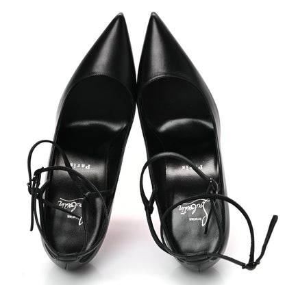 Christian Louboutin Nappa Conclusive 100 Ankle Strap Pumps 39 Black 2 of 9