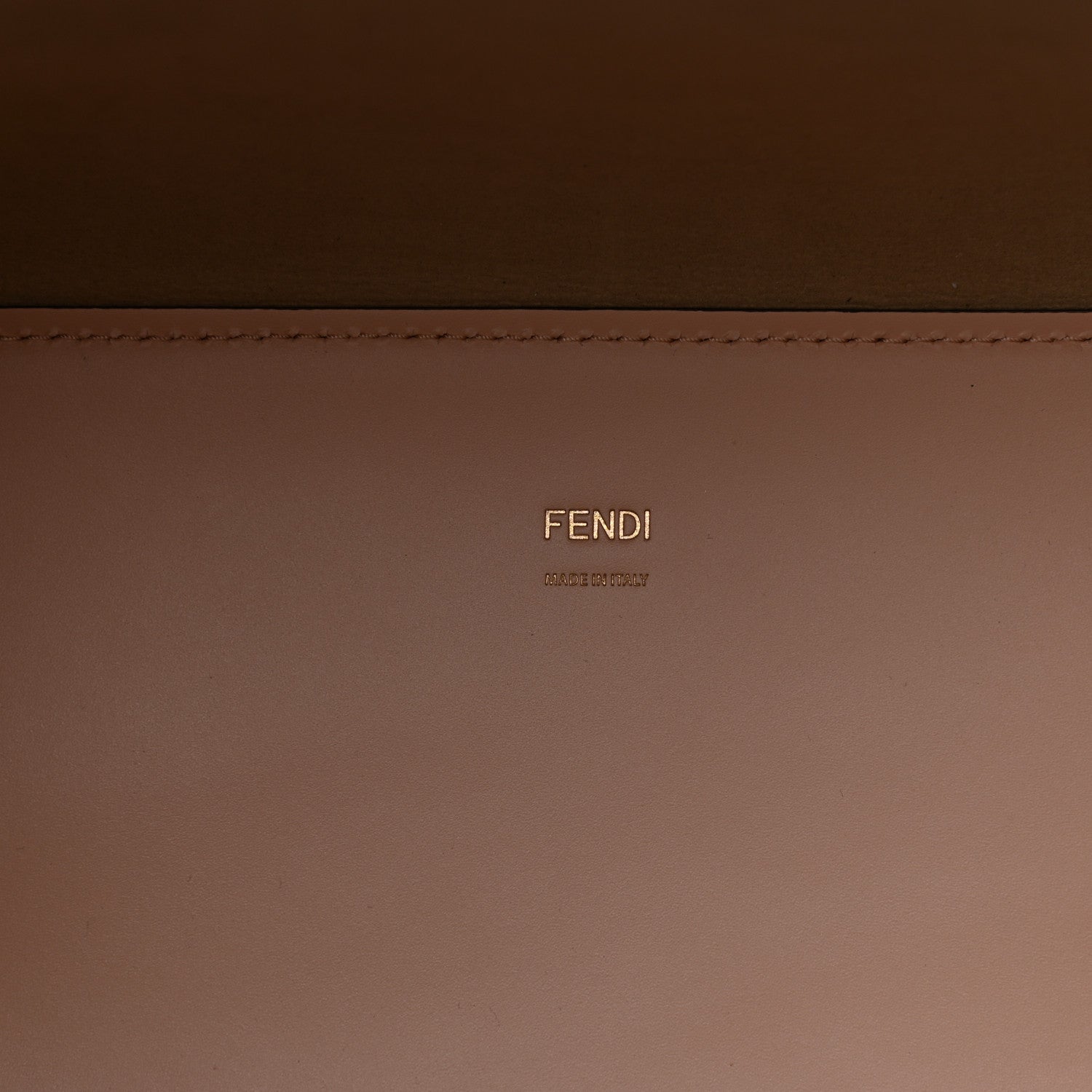 Fendi Vitello King Plexiglass Logo Embossed Medium Fendi Sunshine Shopper Tote Light Rose 6 of 10